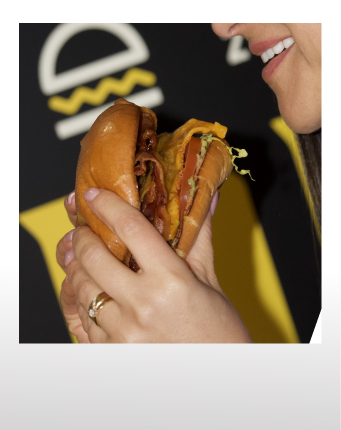 Happy Big Dog Burger customers